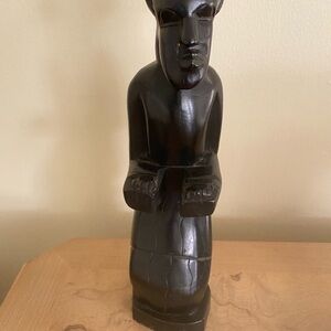 Tanganyika Ebony Wood Sculpture Hand Carved Vintage 1960’s